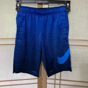Nike Dri-Fit shorts, blue & black, boy’s size small